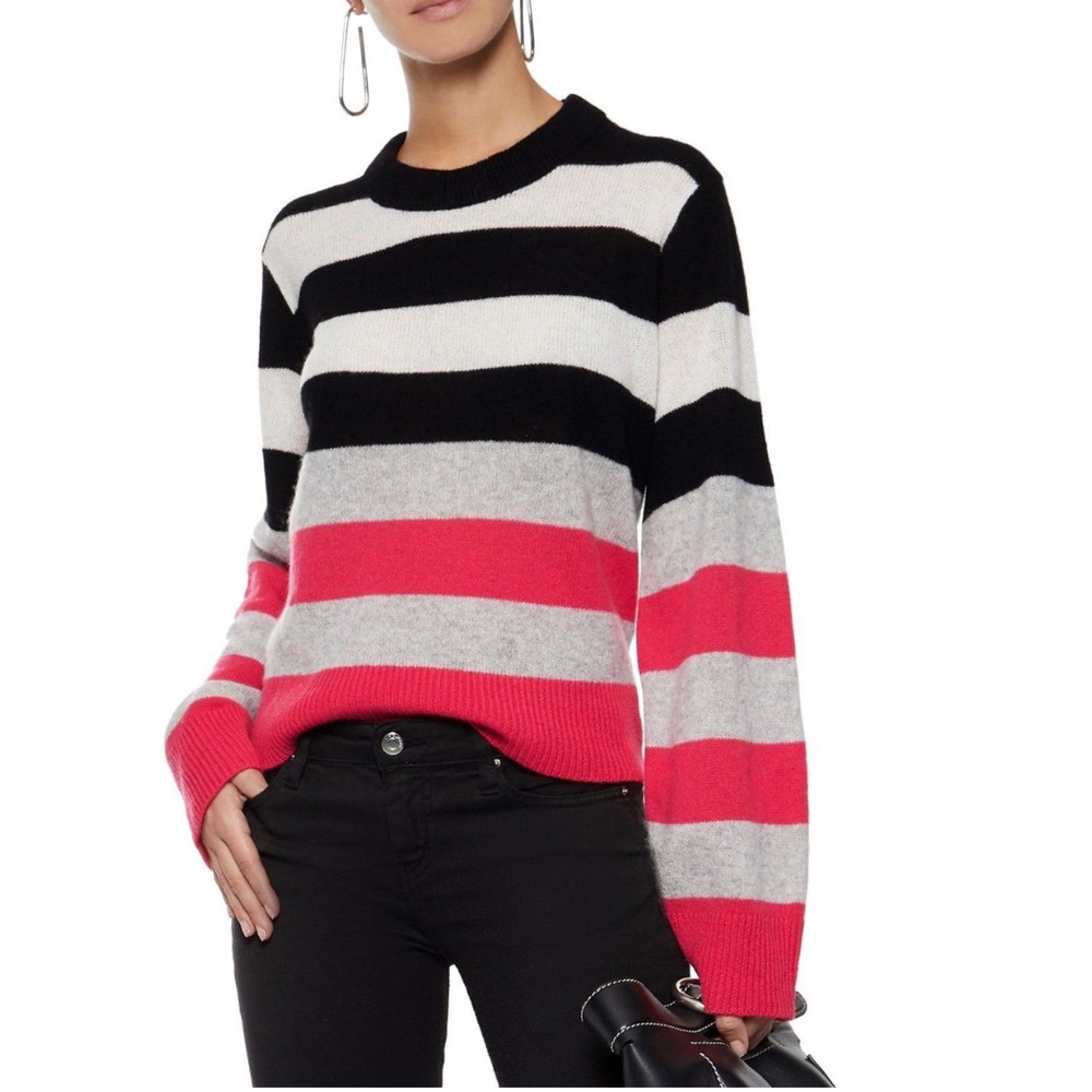 Rag & Bone Varied Color Stripe Cashmere Sweater - S